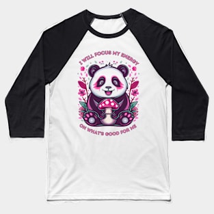 Positive Panda, Energy Focus Baseball T-Shirt